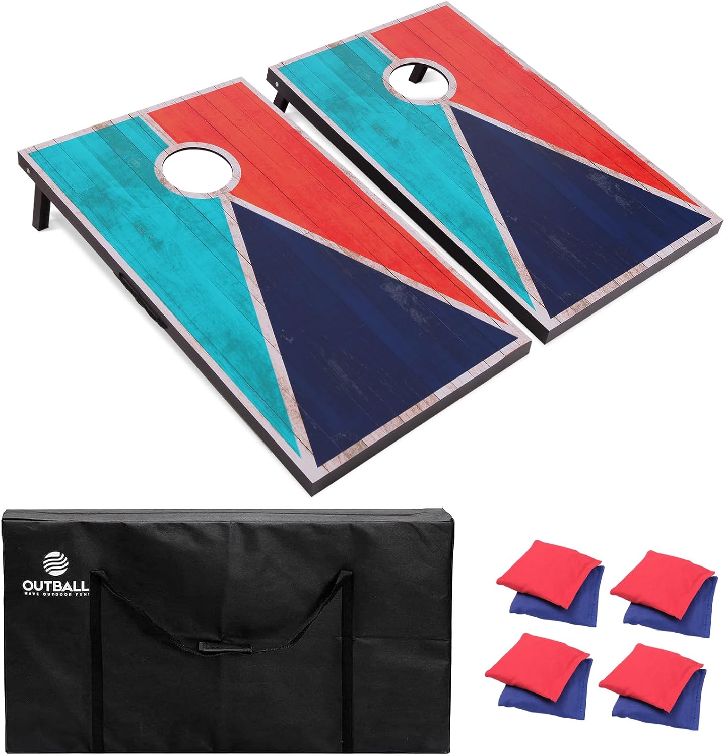 Regulation Size Cornhole Set with Carrying Bags for Fun