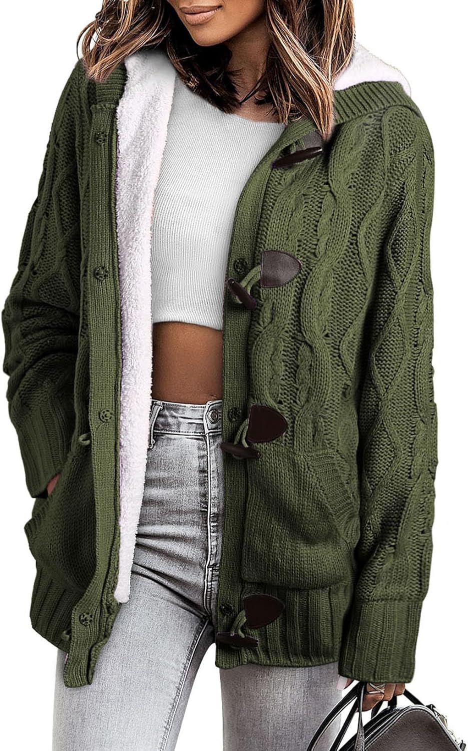 Flattering Women's Hooded Cardigan Sweaters for Winter Warmth