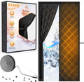 Magnetic Thermal Insulated Door Curtain for Winter - Draft Blocker