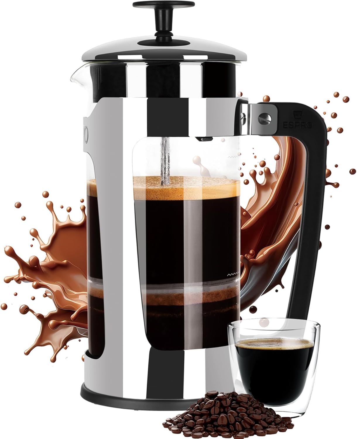 ESPRO P5 French Press Coffee Maker for Sludge Free Brewing