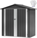 DWVO 6x4ft Outdoor Storage Shed for Garden and Equipment
