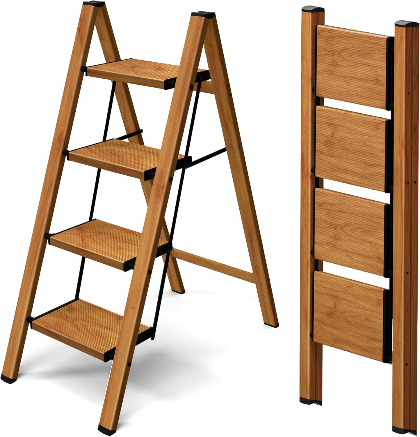 Taranta 4 Step Ladder - Lightweight Folding Step Stool for Home