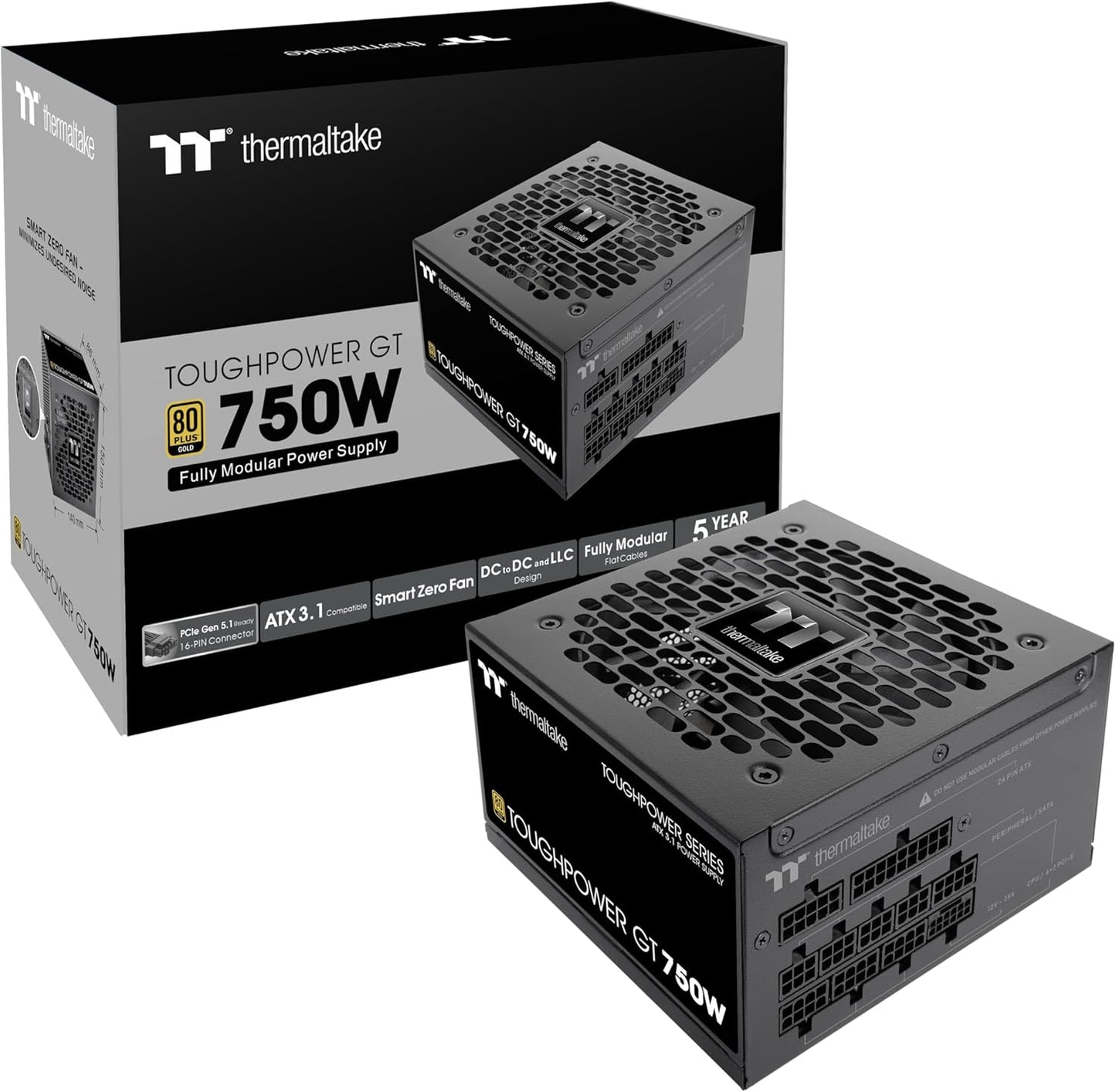Thermaltake Toughpower GT 750W Power Supply with 80 Plus Gold