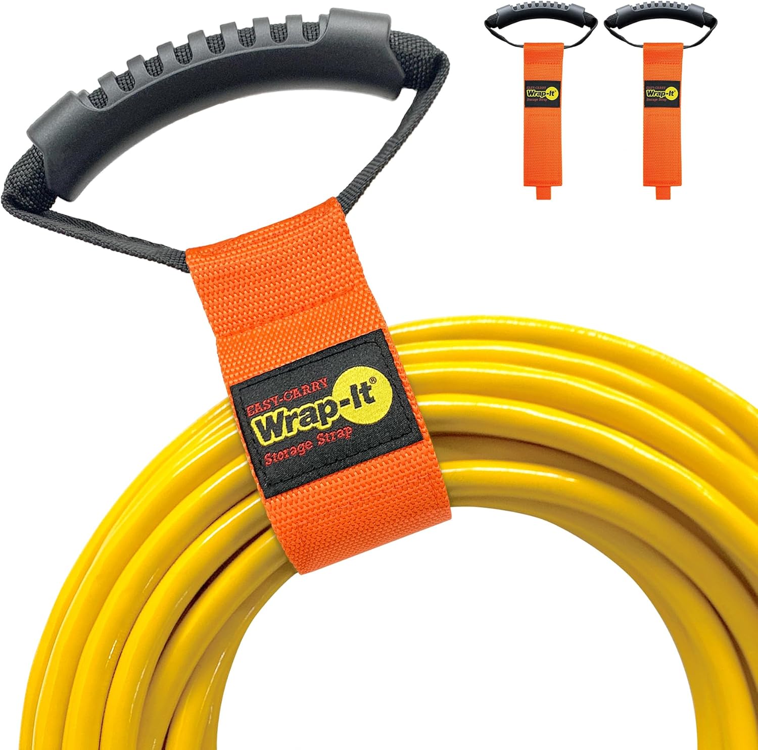 Blaze Orange Heavy-Duty Storage Straps - Easy-Carry Organizer