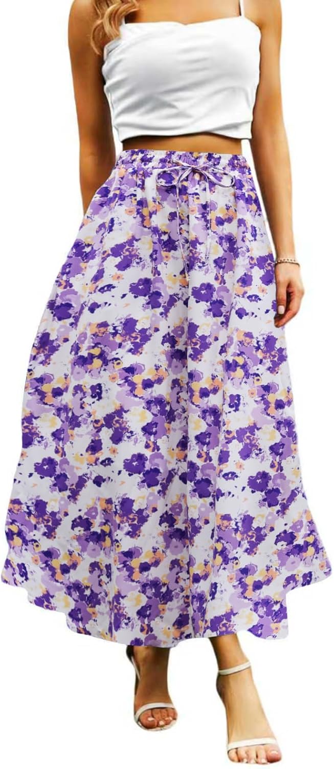 Maxi Skirts for Women with Pockets for Casual Beach Parties