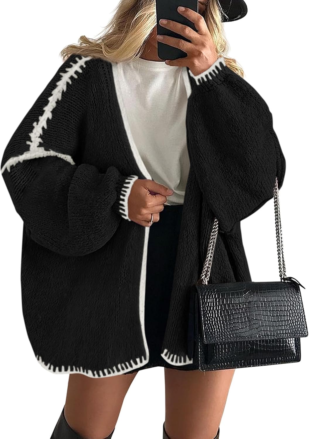PRETTYGARDEN Womens Oversized Cardigan Sweaters for Fall Style