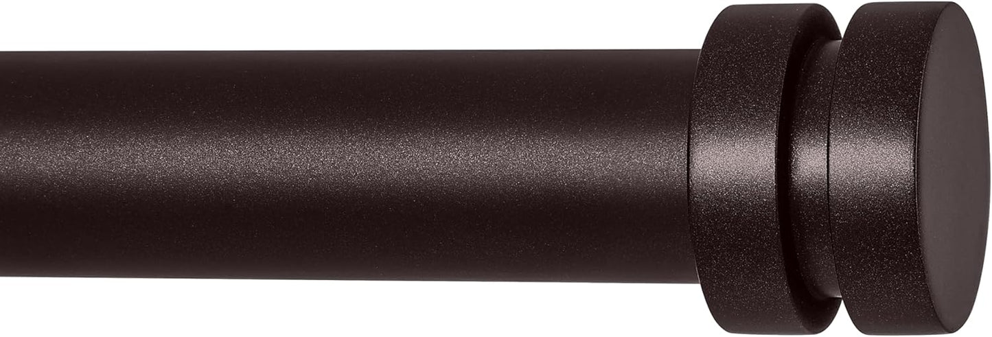 Modern Heavy Duty Bronze Curtain Rods 48-84 Inch, TRUSEREN