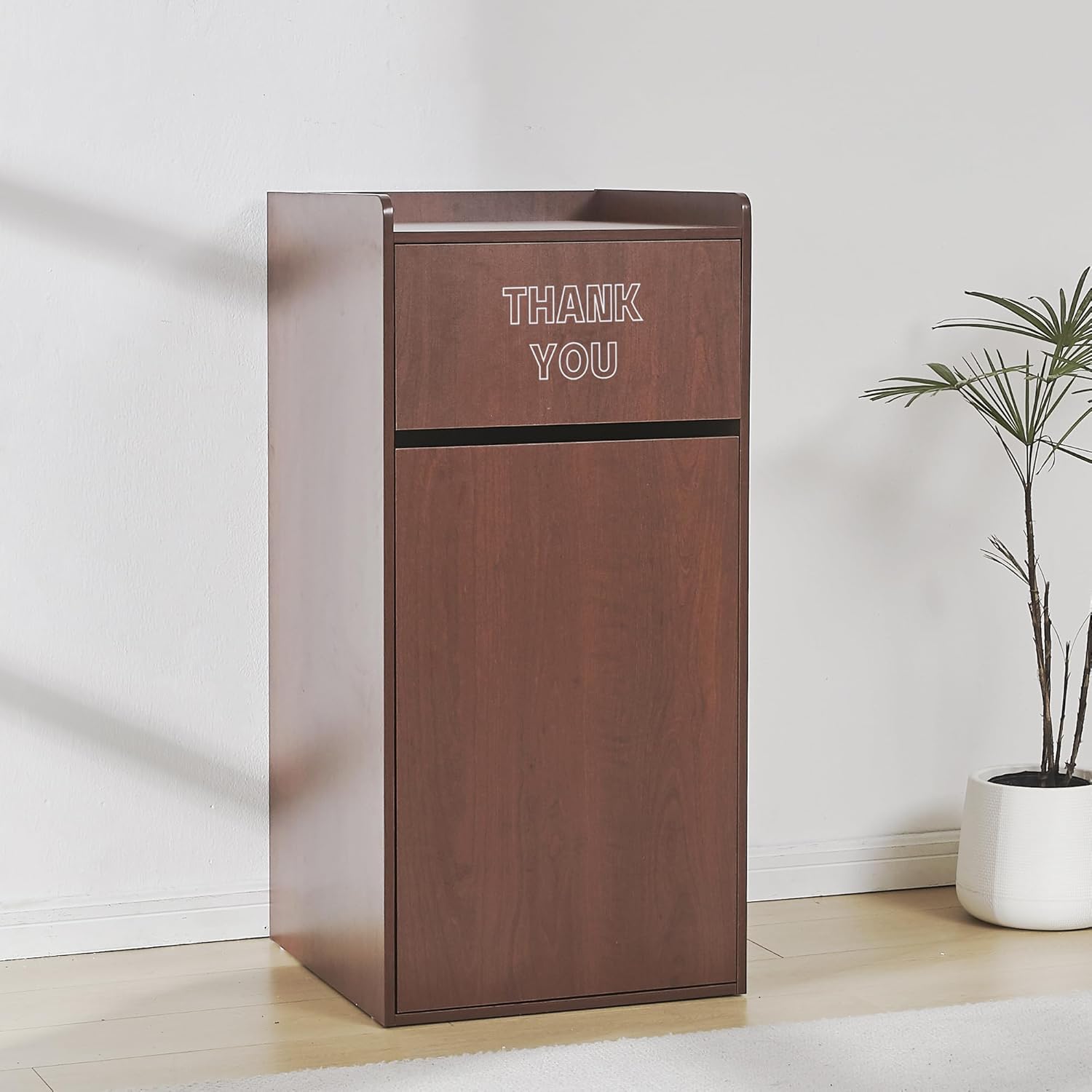 40 Gallon Wooden Trash Can Cabinet for Restaurants and Cafes