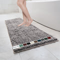 Muddy Mat Chenille Bathroom Rug Grey Runner 59in x 24in - Quick Dry