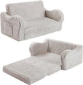 Kids Sofa by MOMCAYWEX: 2-in-1 Flip-Out Foam Couch