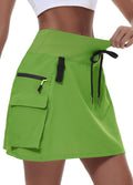 Women's Hiking Cargo Skort Skirt High Waisted - Quick Dry Comfort Are