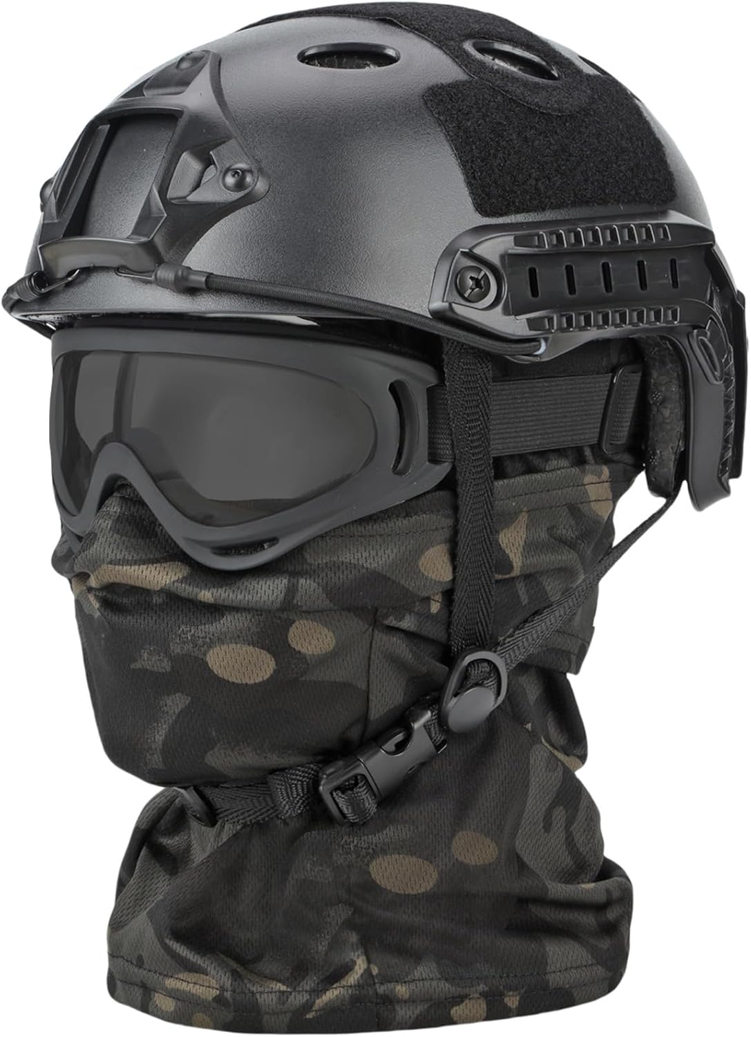 Black Tactical Airsoft Helmet for Ultimate Protection