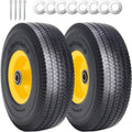 4.10/3.50-4 Run Flat Tire Wheel 10in Pair - Heavy Duty Upgrade