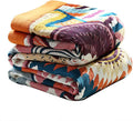 Boho Throw Blanket 100% Organic Cotton - Soft Breathable Throw