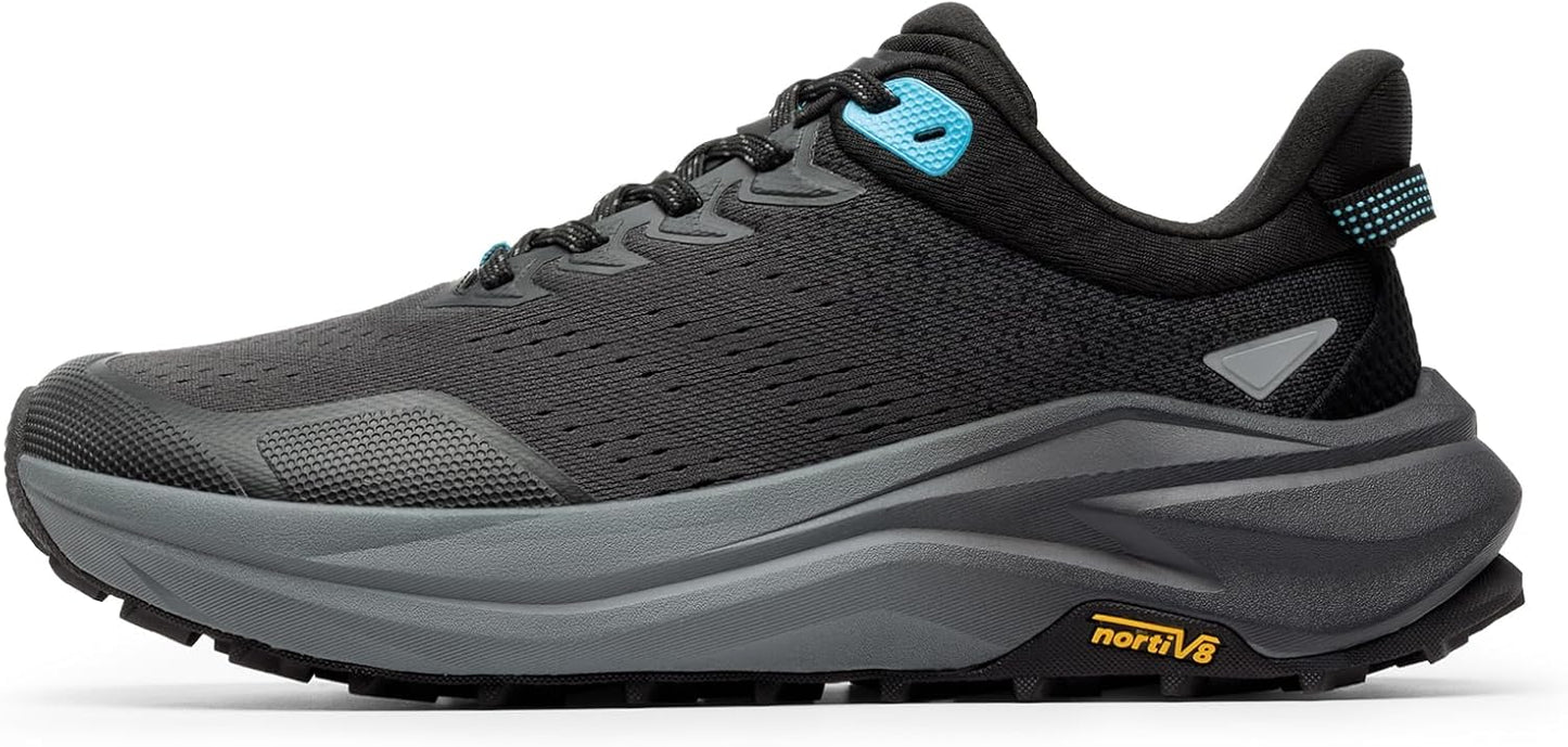NORTIV 8 Men's Wide Toe Box Trail Running Shoes for Comfort