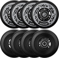 8-Pack Inline Skate Replacement Wheels 85A Outdoor Formula - Smooth
