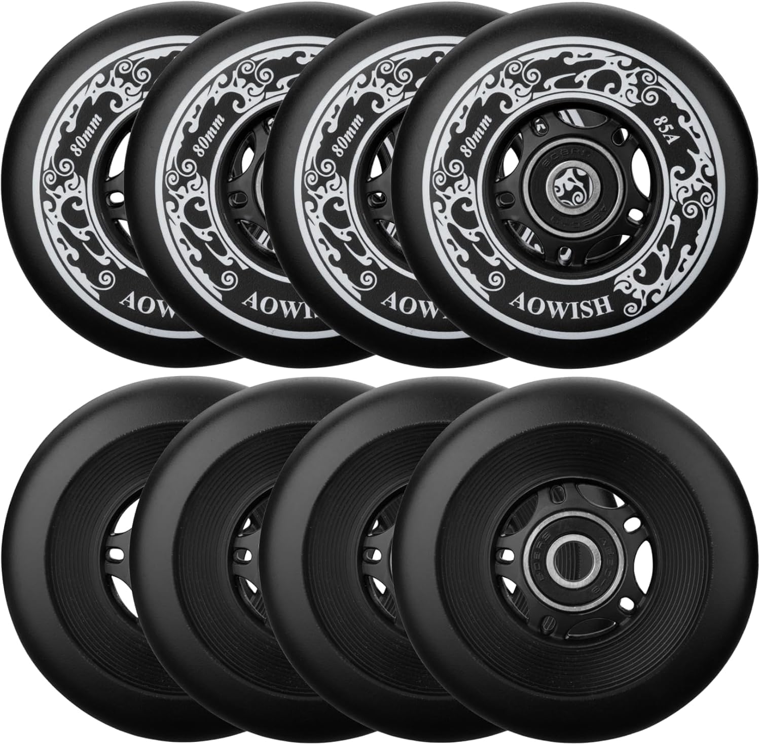 8-Pack Inline Skate Replacement Wheels for Smooth Rides