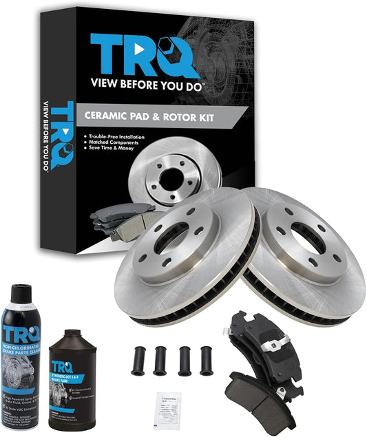 TRQ Front Brake Pad & Rotor Kit for Buick LeSabre & More