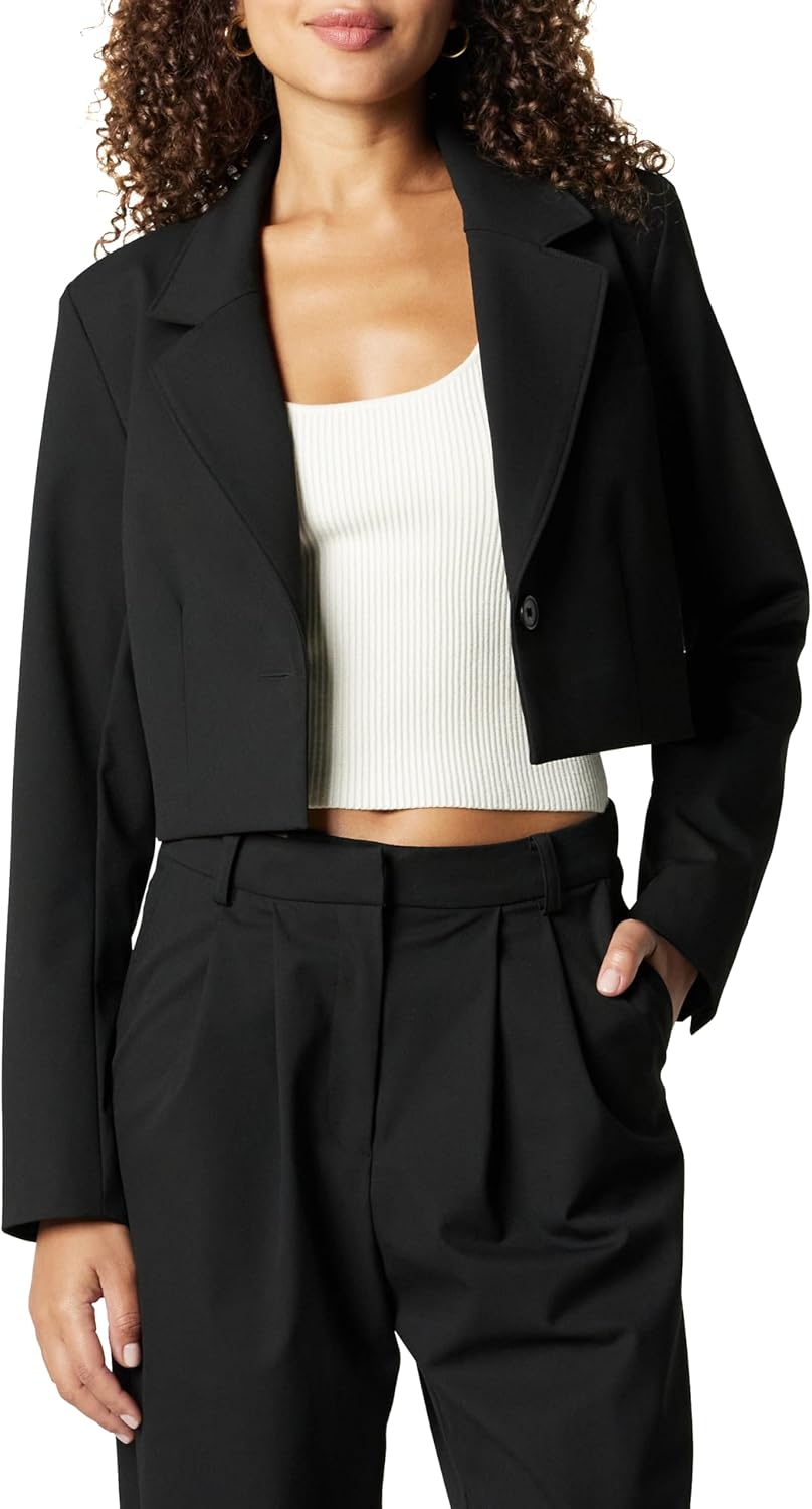 The Drop Womens Reims Cropped Blazer for Stylish Outfits