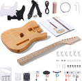 Leo Jaymz TL Style Electric Guitar Kit with Roasted Pine Body - DIY