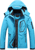 SUOKENI Women's Waterproof Warm Winter Snow Coat - Hooded Ski Jacket