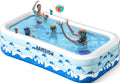 Inflatable Pool with Seats 130 x 72 x 22 - Family-Sized Backyard Pool