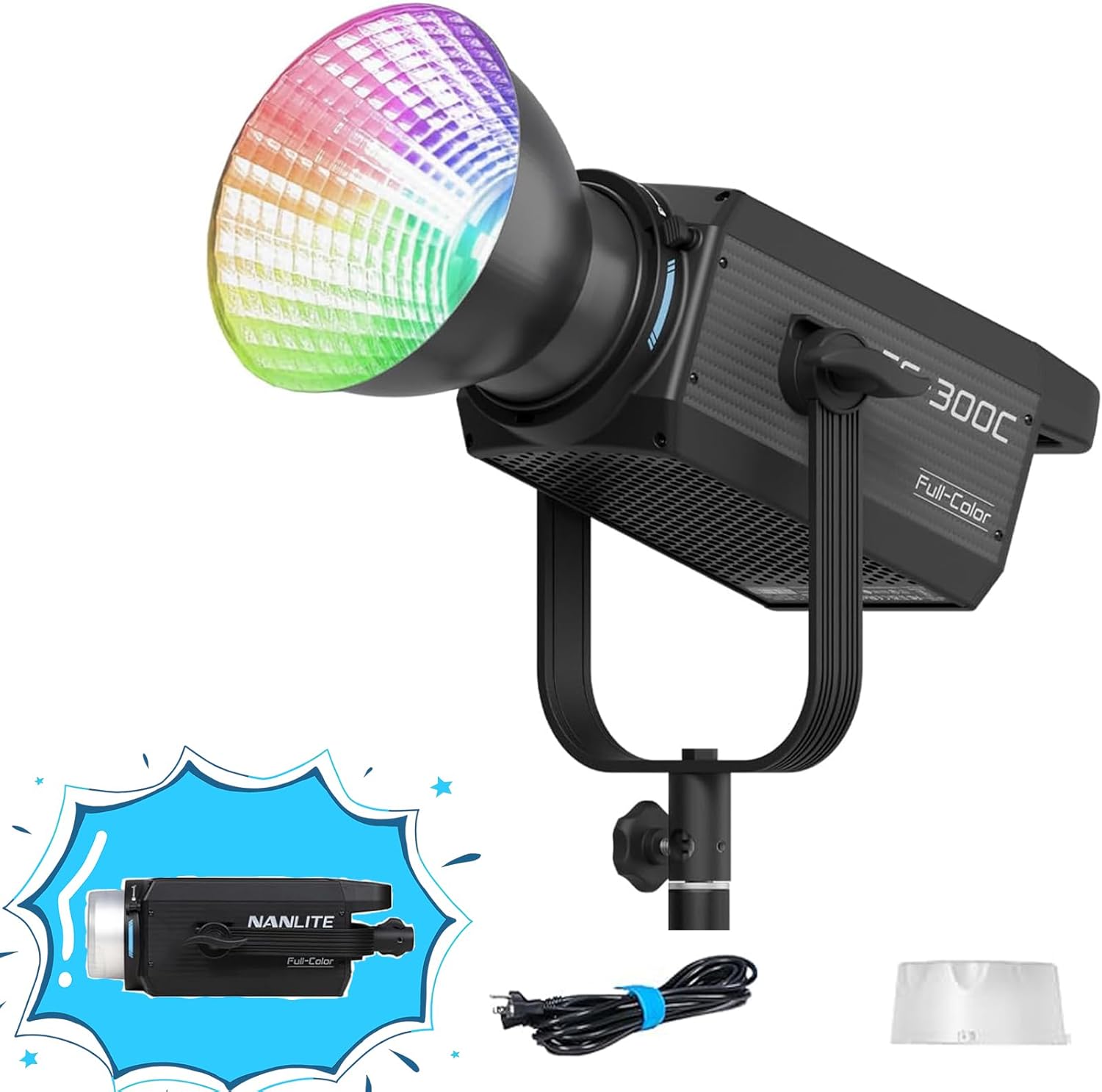 NANLITE FS-300C 300W RGB LED Video Light for Studio Use