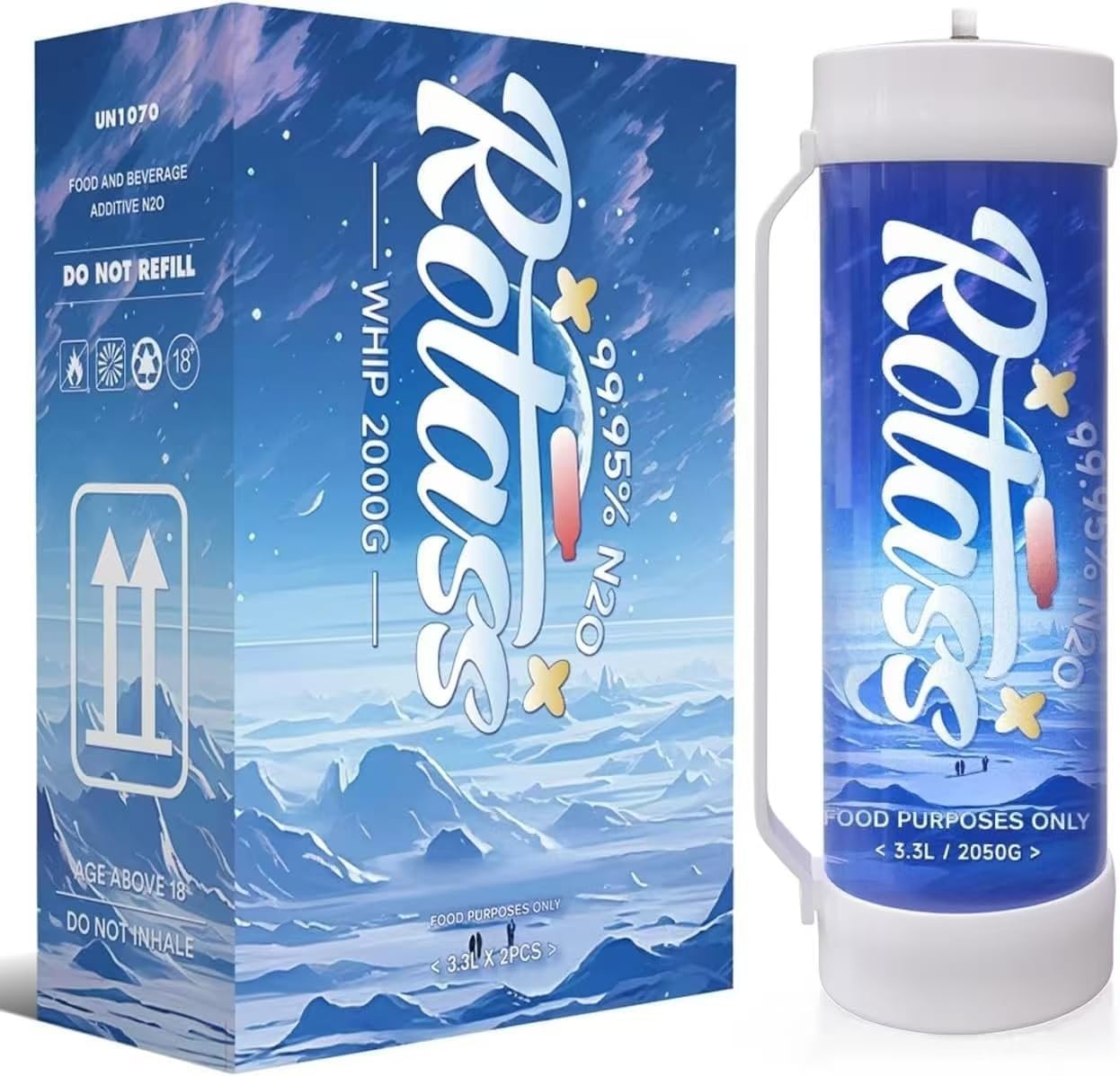 Whip Cream Gas Cylinder for 2000g - Elevate Your Creations!