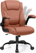 Leather Office Chair for Short People - Compact PU Swivel Comfort