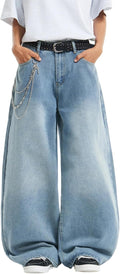 Mens Streetwear Hip Hop Baggy Jeans for Trendy Fashion Lovers