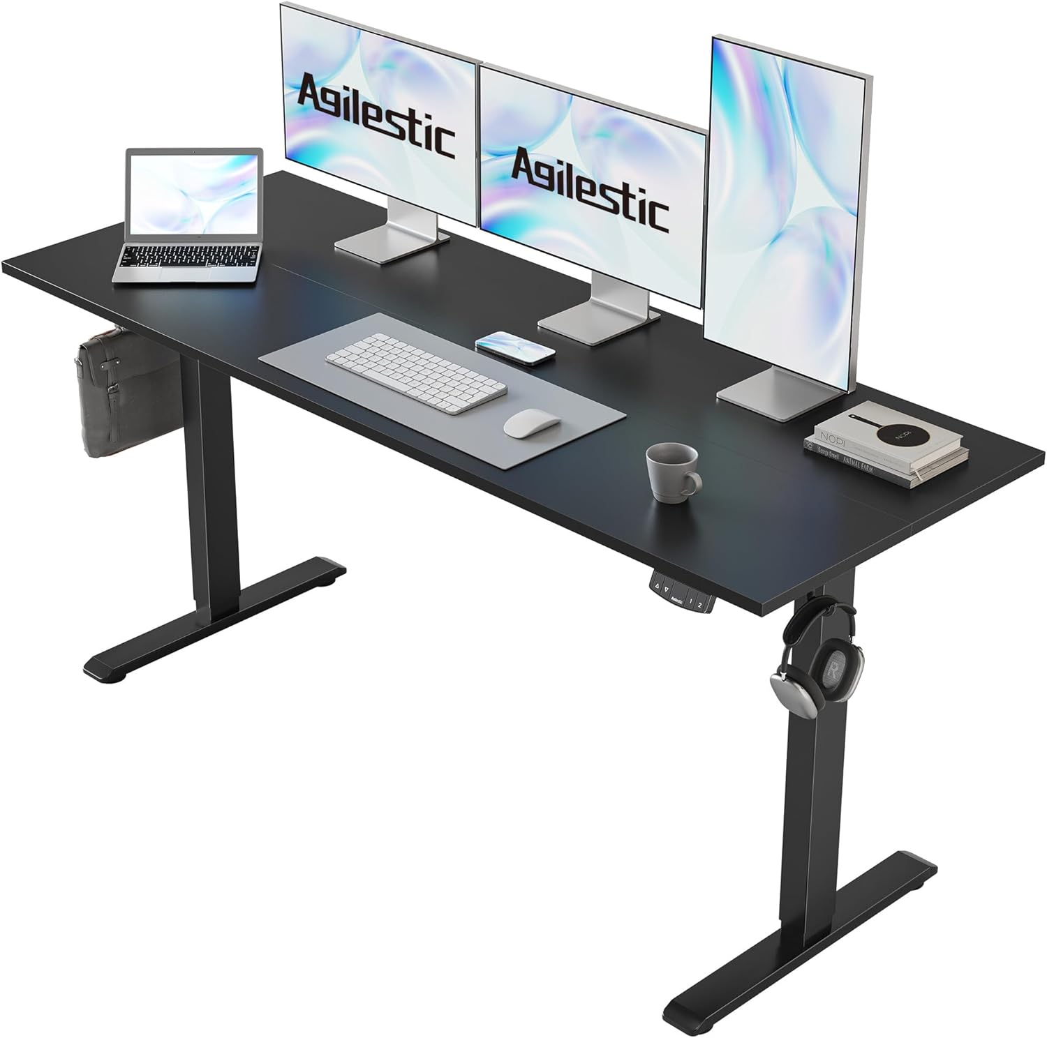 Agilestic Electric Standing Desk for Ergonomic Work and Gaming