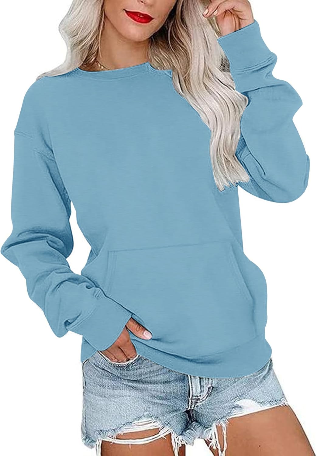 MISFAY Womens Oversized Sweatshirt for Casual Style and Comfort