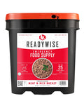 ReadyWise Emergency Food Supply 88 Servings Meat & Rice Bucket - Long