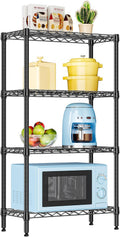 IZEUK 4 Tier Steel Storage Shelves for Kitchen and Office Use