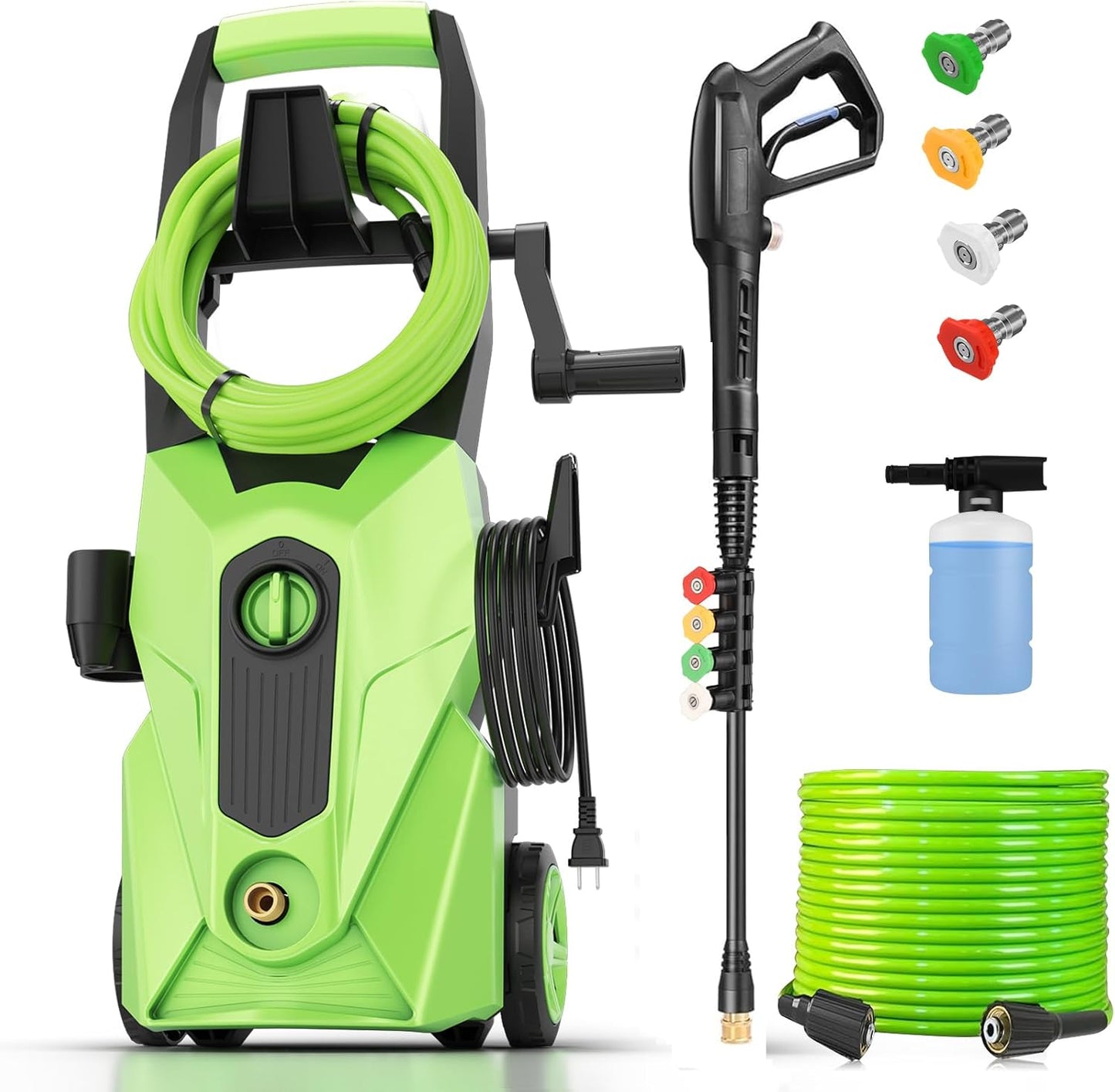 2025 New 5000PSI Electric Pressure Washer for Home Cleaning