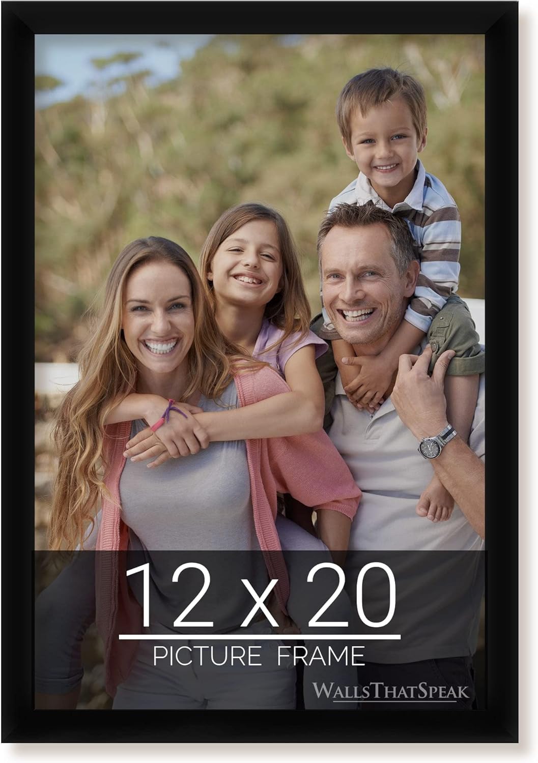 12x20 Black Picture Frame for Puzzles Posters Photos Artwork