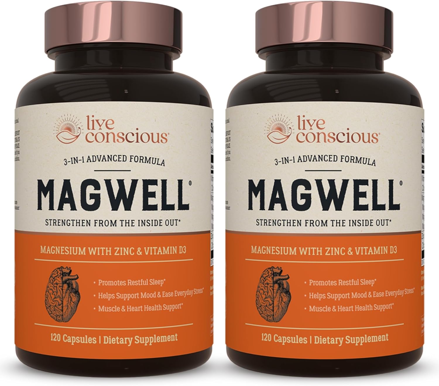 Live Conscious Magnesium Zinc & Vitamin D3 for Bone Health