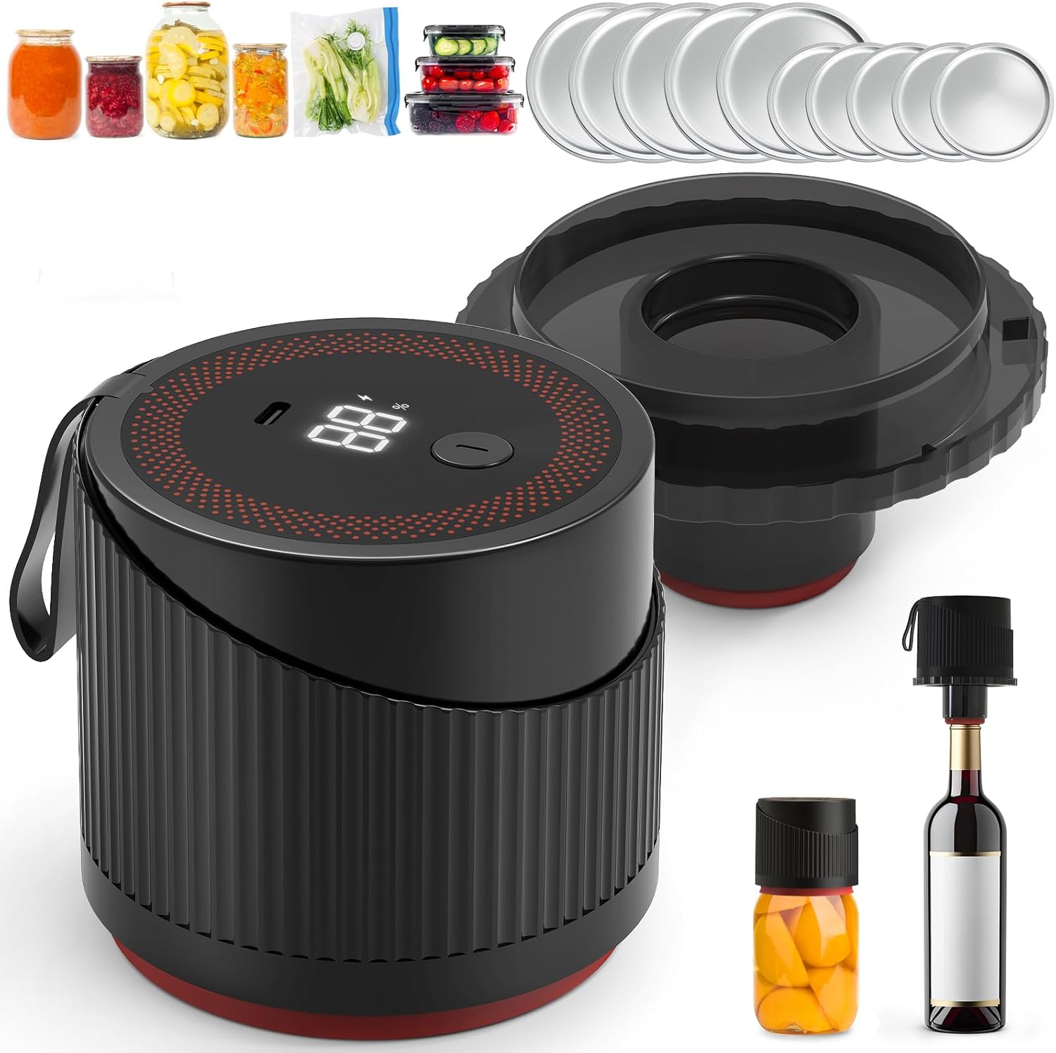 Electric Mason Jar Vacuum Sealer Kit for Food Preservation