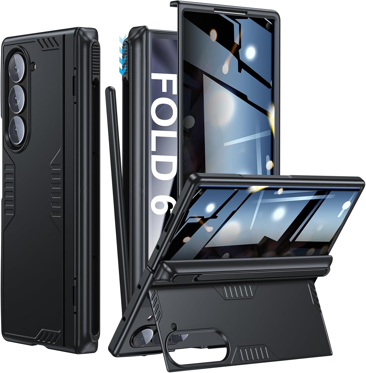 Samsung Galaxy Z Fold 6 Case with Privacy Screen Protector