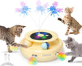 ORSDA Cat Toy 3-in-1 Interactive Moving Feather, Butterfly, Track