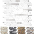 Peel and Stick Stone Metal Tile Backsplash - Easy DIY Kitchen Upgrade