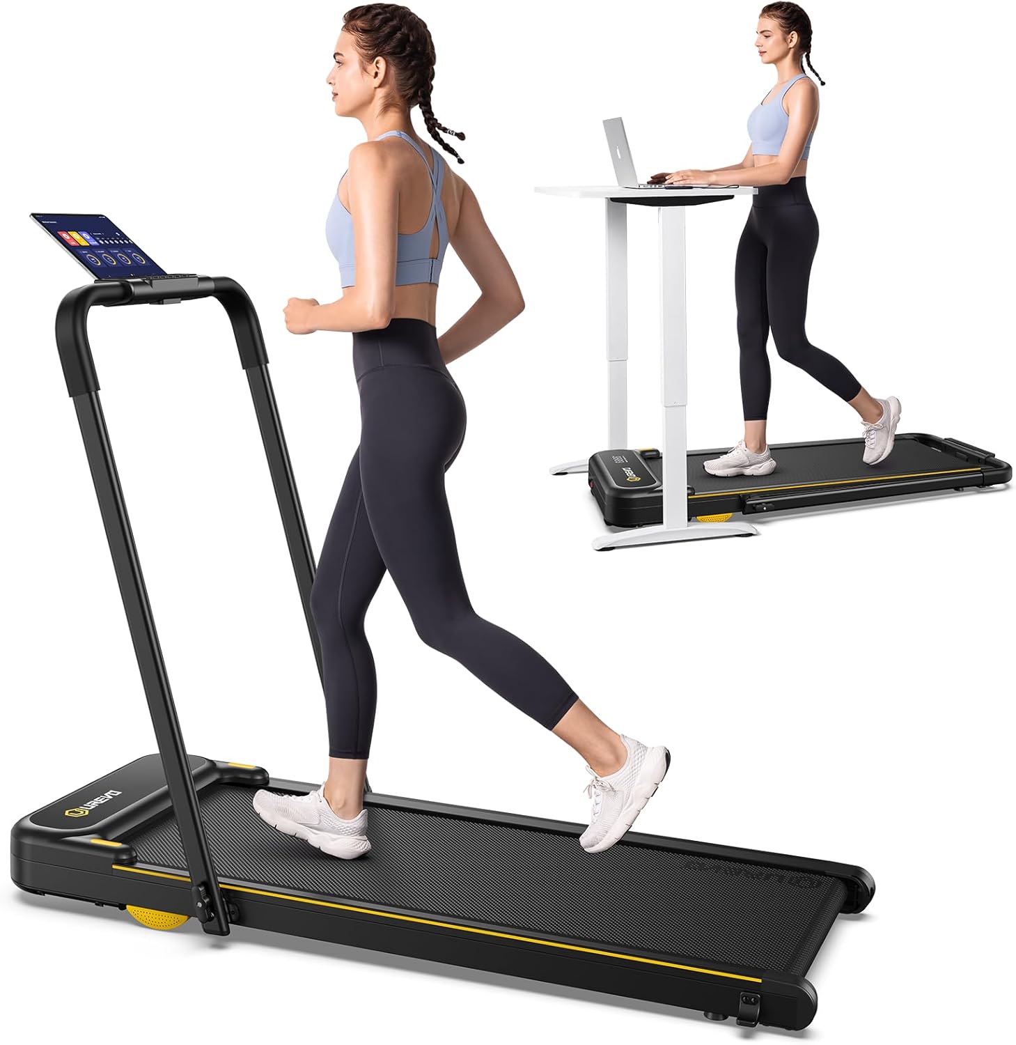 UREVO Strol 2E Smart 2-in-1 Folding Treadmill for Home Use