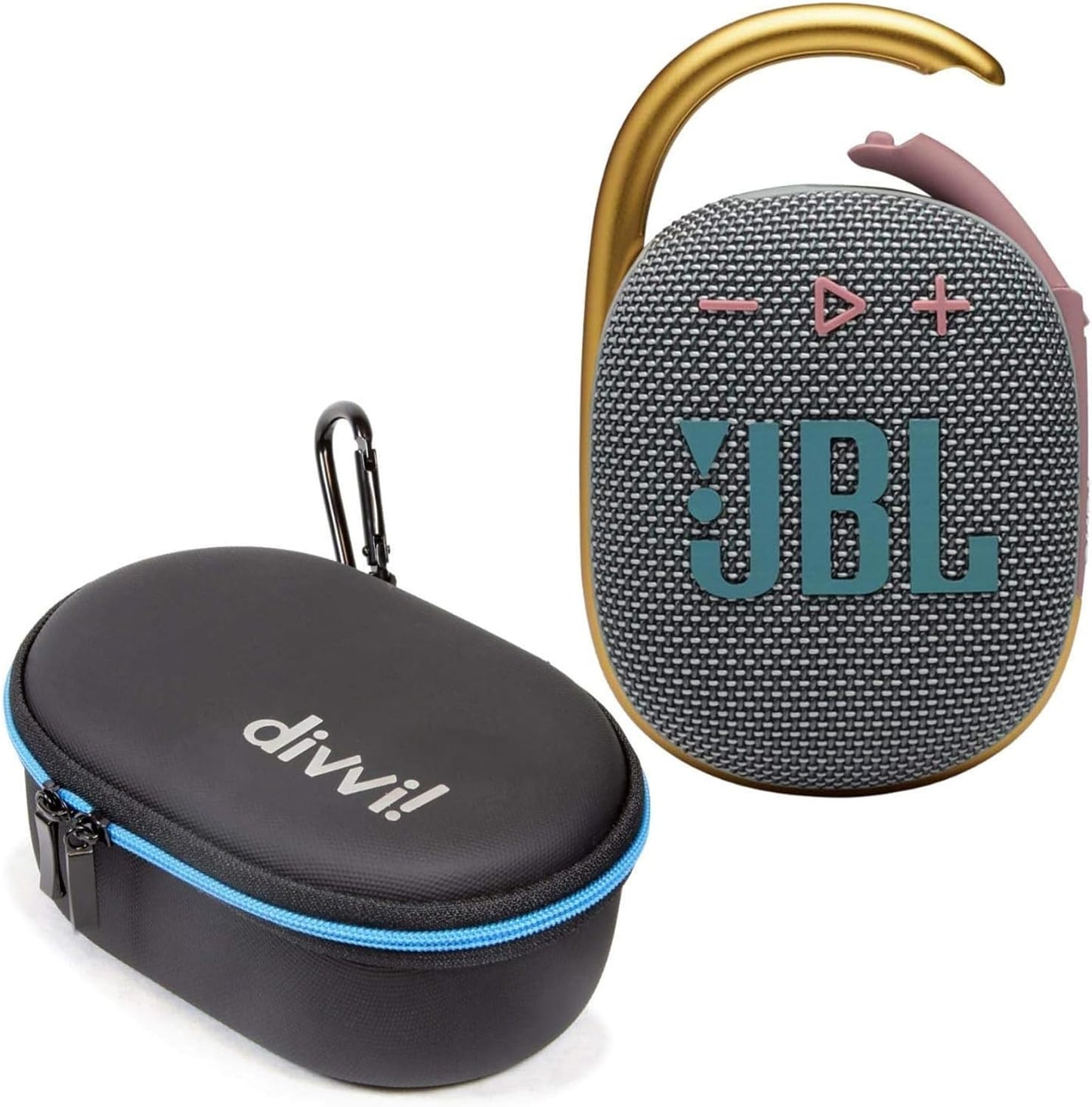 JBL Clip 4 Portable Bluetooth Speaker Bundle with Case
