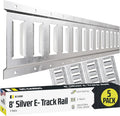 DC Cargo Mall E Track Tie Down Rail Kit 8ft (5 Pack) - Heavy-Duty Load