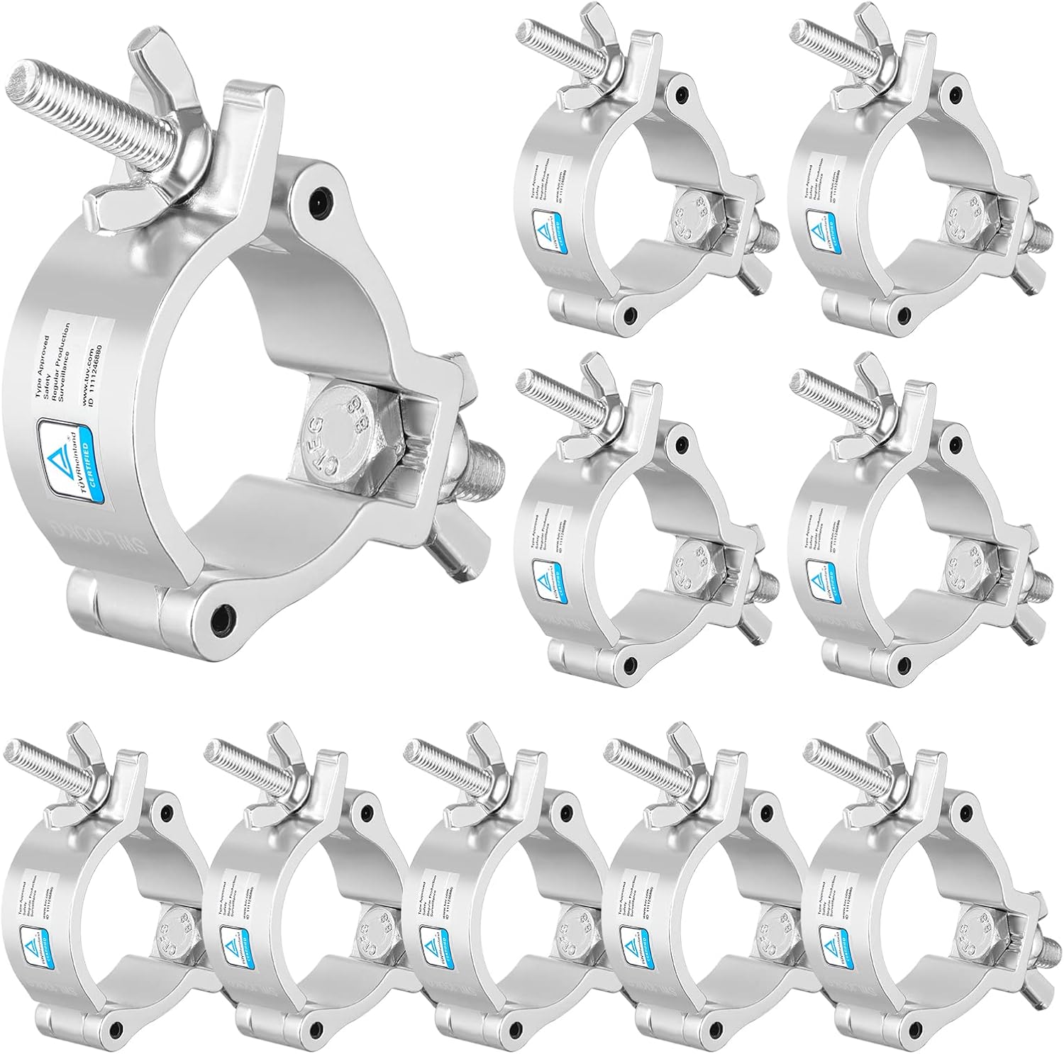 TUV Truss Clamp 10PCS 2 Inch Premium Aluminum Stage Lights