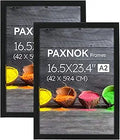 PAXNOK Black A2 Picture Frame Set for Posters 16.5in x 23.4in
