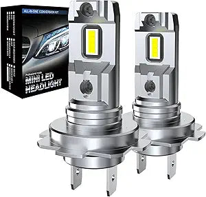 CROSSPASSION H7 LED Bulbs: Bright 6500K Mini Size Replacement