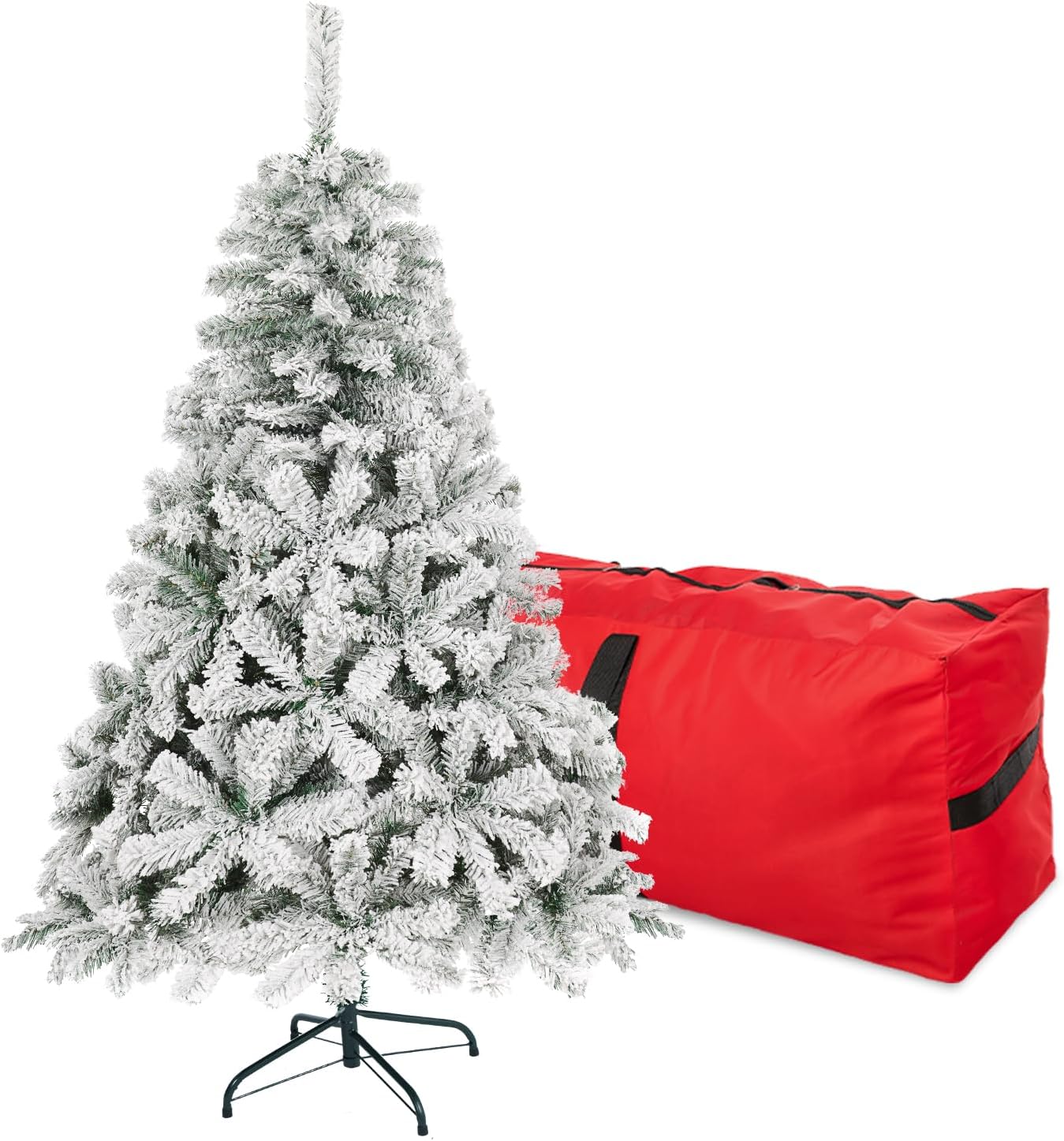 4FT Snow Flocked Christmas Tree for Holiday Party Decoration