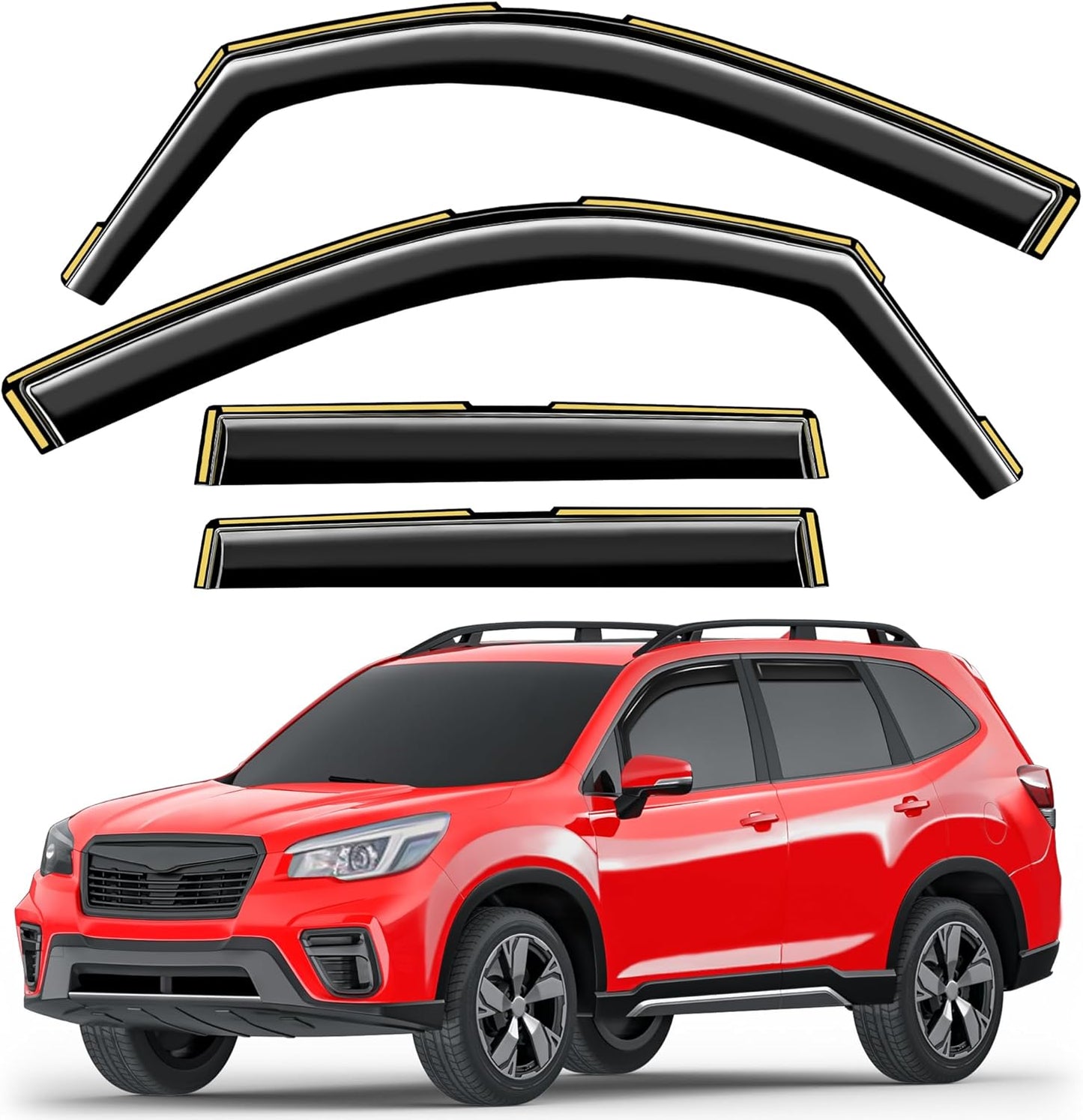 In-Channel Window Rain Guards for Subaru Forester 2019-2024