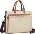 Leather 15.6 in Briefcase for Men - Top-Grain Cowhide Laptop Bag